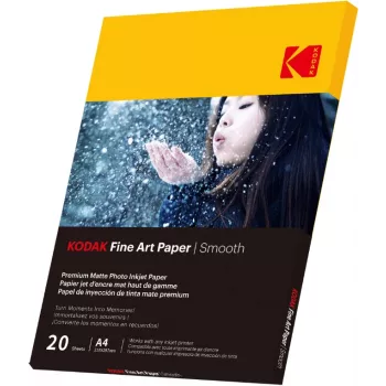 Kodak Fine Art Smooth fotopapier A4, 230 g, 20 vellen (9891092)