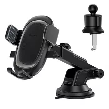 Baseus UltraControl Pro telefoonhouder voor in de auto - zwart