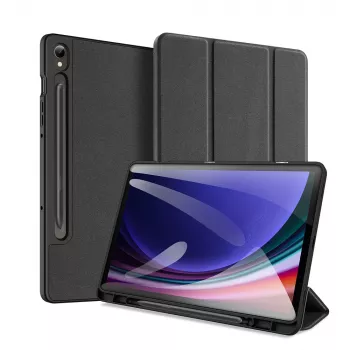 Dux Ducis Domo foliohoes met smart sleep voor Samsung Galaxy Tab S9 - zwart
