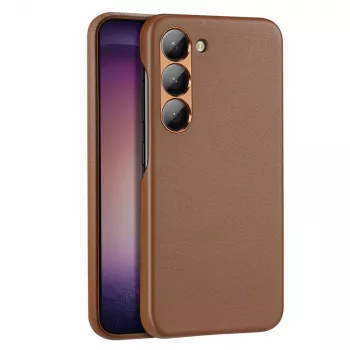 Dux Ducis Grit hoes voor Samsung Galaxy S23+ - elegante kunstleren hoes bruin