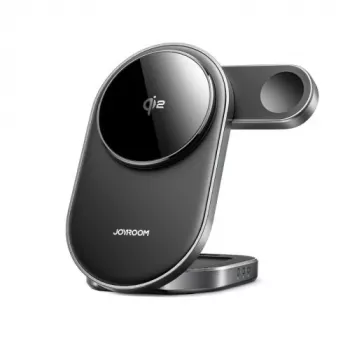 Joyroom JR-W17 Qi 3-in-1 draadloos oplaadstation - zwart