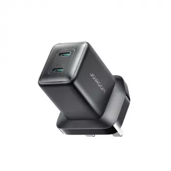 Joyroom JR-TCG17 45W 2-poorts USB-C wandlader (UK-stekker) - zwart
