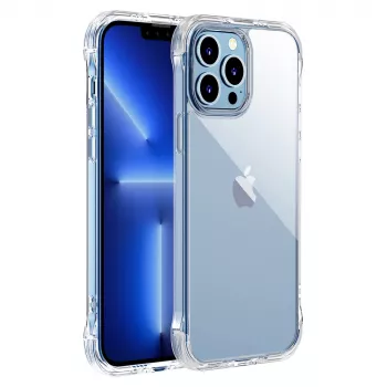Joyroom Defender Series Armored Case voor iPhone 13 Pro met standaard en karabijnhaak, transparant (JR-BP955)