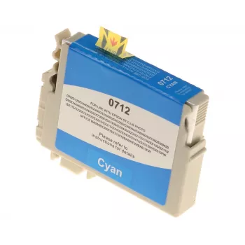 G&G Ninestar compatibele inktcartridge voor Epson T0712/C13T07124012 cyaan