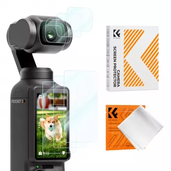 KF 6-pack 9H gehard glas display- en lensbeschermingsset voor DJI Osmo Pocket 3