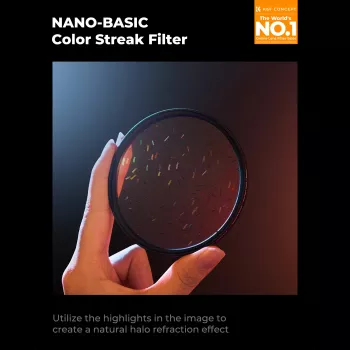 K&F Concept Nano-B MRC Starlight Glare Rainbow Flare-filter 82mm