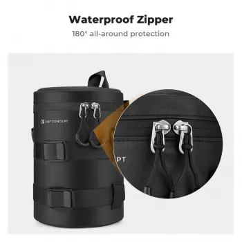 K&F Concept waterdichte objectieftas large 19x12cm met stofblazer KF13.202