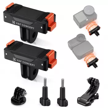 KF 2-pack magnetische snelkoppeling voor DJI Osmo Action 6 / Nano, GoPro en 1/4 inch (KF12.0029)