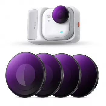 K&F Concept 4-pack 2-in-1 ND/PL-filterset ND8/PL ND16/PL ND32/PL ND64/PL voor Insta360 GO Ultra, SKU.1673