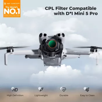K&F Concept circulair polarisatiefilter CPL voor DJI Mini 5 Pro drone (KF02.0002)
