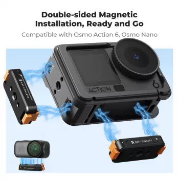 Magnetische snelwisselhouder met 1/4 inch schroefdraad voor DJI Osmo Action 6 / Nano / Kf12.0028