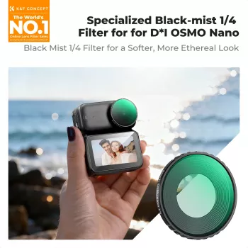 K&F Concept Nano-X Black Diffusion 1/4 filter voor DJI Osmo Nano met etui