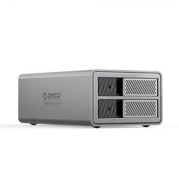 ORICO 9828RU3 2-bay RAID DAS-behuizing voor 2,5/3,5 inch SATA HDD/SSD, USB 3.0, grijs