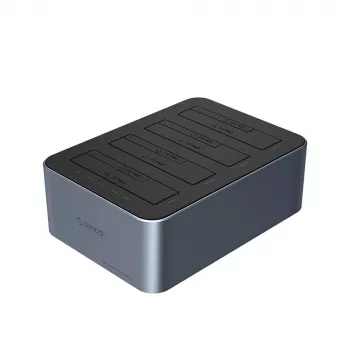 ORICO 6646C3-C 4-bay dockingstation voor 2,5/3,5 SATA HDD/SSD met offline kloonfunctie - grijs