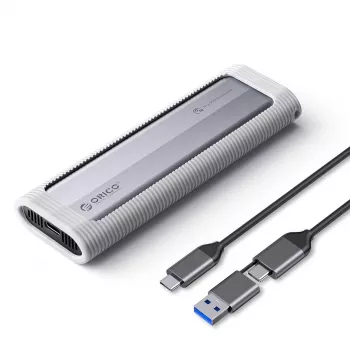 ORICO AXM2-G2-V1 M.2 NVMe SSD-behuizing USB-C/USB-A 10Gbps - grijs