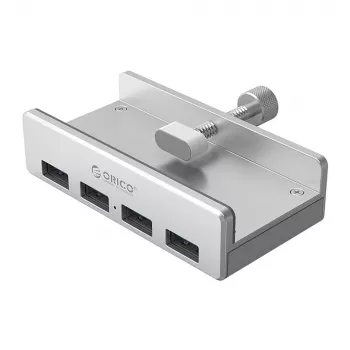 ORICO MH4PU opzetklem USB-hub 4x USB-A 3.0 - zilver