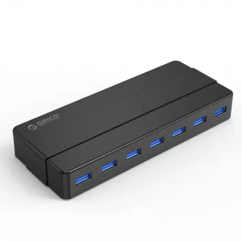 ORICO H7928-U3-V1 7-poorts USB 3.0-hub met 7x USB-A, zwart