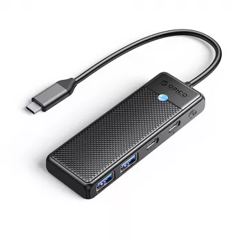 ORICO PAPW2AC-C3 USB-C-hub, 2x USB-A 3.0 + 2x USB-C 3.0, zwart