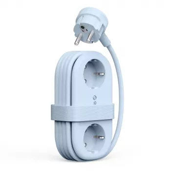 ORICO AP3 65W GaN stekkerdoos 6-in-1, 2x AC + 2x USB-A + 2x USB-C, blauw
