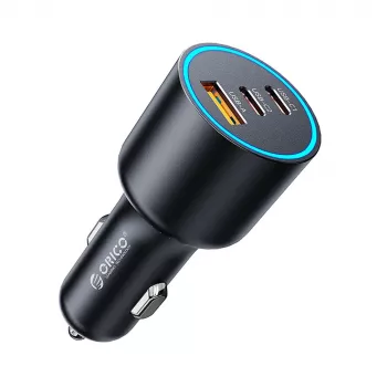 ORICO HyperDrive 165W autolader USB-A + 2x USB-C - zwart