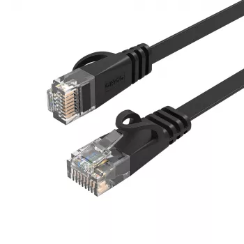 ORICO PUG-C7B CAT7 Ethernet-kabel 20m plat zwart 10Gbps RJ45 LAN netwerk-patchkabel