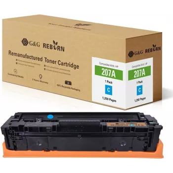 G&G GR-HW2211A Reborn Toner Cyaan, vervanging voor HP 207A / W2211A