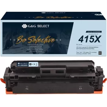 G&G Select XL tonerpatroon als vervanging voor HP 415X / W2030X - zwart, hoge capaciteit