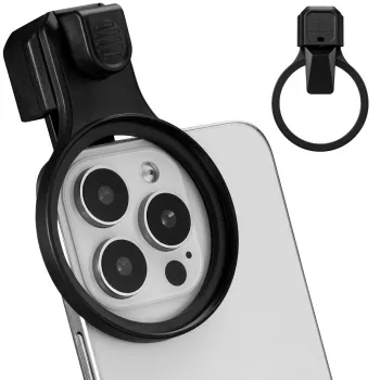 K&F Concept smartphone-clip houder voor 58mm filters en objectieven - zwart