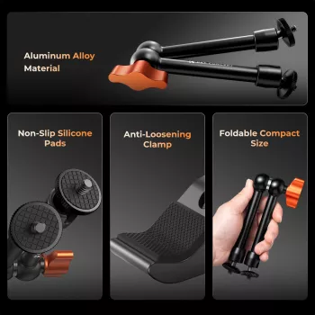 Magic Arm Super Clamp 1/4 3/8 klem 15-55mm telefoonhouder mount Kf31.131s2