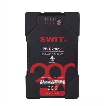 SWIT ELECTRONICS PB-R290S+ waterdichte V-Mount Li-Ion accu 290Wh
