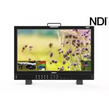 SWIT ELECTRONICS BM-245-NDI 23,8 inch 4K NDI videomonitor - Full HD QLED-display met 3D LUT