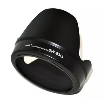 JJC zonnekap voor Canon EW-83G, tulpvorm, zwart