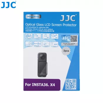 JJC 2x gehard glas schermbeschermer 9H voor Insta360 X4 (GSP-X4K2)