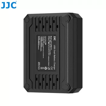 JJC dual USB-oplader voor Olympus BLS-1 BLS-5 BLS-50 accu's