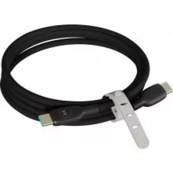 Motorola silicone USB-C naar USB-C kabel 2m 100W 5A zwart