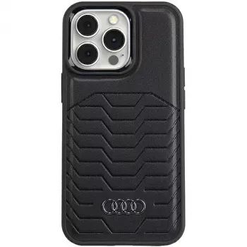 Audi Kunstleren MagSafe Hardcase voor iPhone 13 Pro / 13 6,1 inch Zwart