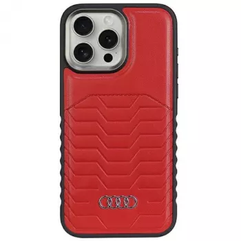 Audi Kunstleren MagSafe iPhone 14 Pro 6.1 Rode Hardcase AU-TPUPCMIP14P-GT/D3-RD