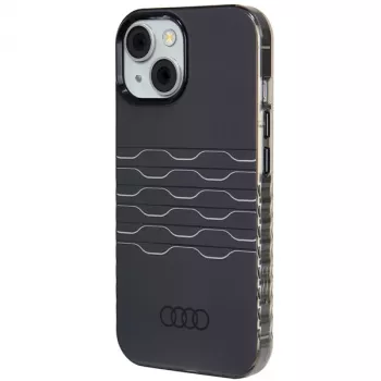 Audi IML MagSafe Case voor iPhone 15 / 14 / 13 6.1 Zwart Hardcase AU-IMLMIP15-A6/D3-BK