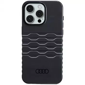 Audi IML MagSafe case voor iPhone 15 Pro Max 6,7 inch zwart hardcase