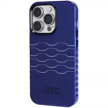 Audi IML MagSafe Case voor iPhone 14 Pro 6,1 inch Navy Blue Hardcase AU-IMLMIP14P-A6/D3-BE