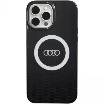 Audi IML Big Logo MagSafe Case voor iPhone 13 Pro / 13 6,1 inch zwart Hartschale