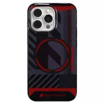 Audi IML Sport MagSafe Case voor iPhone 13 Pro Max 6,7 inch zwart Hardcase