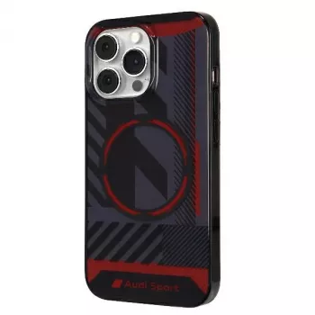 Audi IML Sport MagSafe Case voor iPhone 13 Pro Max 6,7 inch zwart Hardcase