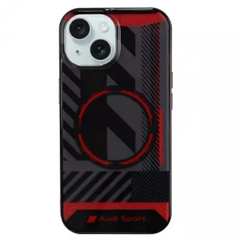 Audi IML Sport MagSafe Case voor iPhone 15 Plus / 14 Plus 6,7 inch zwart Hartschale