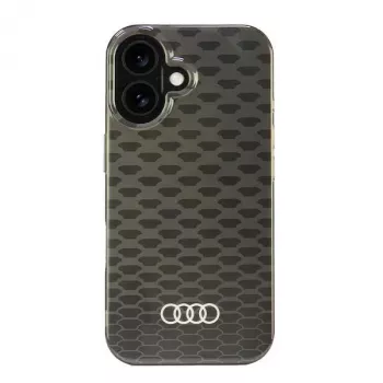 Audi IML Stitching Pattern MagSafe Hard Case voor Apple iPhone 16 6,1 inch - zwart
