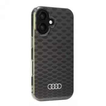 Audi IML Stitching Pattern MagSafe Hard Case voor Apple iPhone 16 6,1 inch - zwart