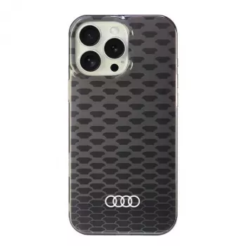 Audi IML Stitching Pattern MagSafe Hard Case voor Apple iPhone 16 Pro Max 6,9 inch - zwart