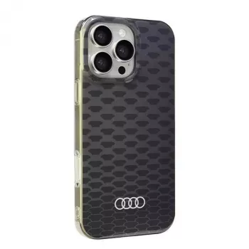Audi IML Stitching Pattern MagSafe Hard Case voor Apple iPhone 16 Pro Max 6,9 inch - zwart