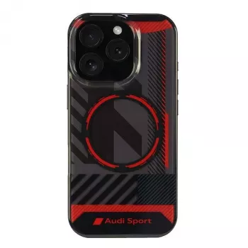 Audi IML Sport MagSafe Hard Case voor Apple iPhone 16 Pro 6,3 inch zwart