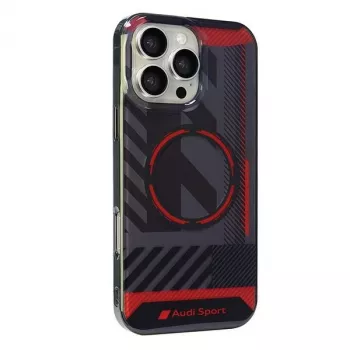 Audi IML Sport MagSafe Hard Case voor iPhone 16 Pro Max 6,9 inch - zwart